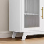 Mobiletto Bar Coffer con 2 Ante in Vetro Scanalato