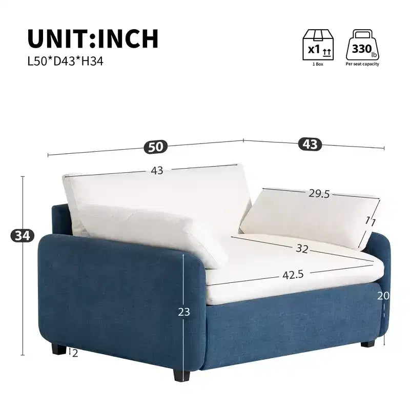 Poltrona singola in ciniglia oversize con seduta profonda e cuscini decorativi