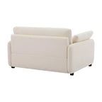 Poltrona singola in ciniglia oversize con seduta profonda e cuscini decorativi