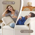 Poltrona singola in ciniglia oversize con seduta profonda e cuscini decorativi