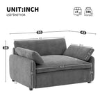 Poltrona singola in ciniglia oversize con seduta profonda e cuscini decorativi