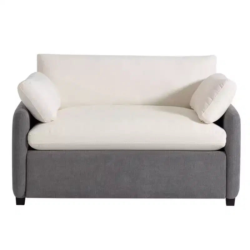 Poltrona singola in ciniglia oversize con seduta profonda e cuscini decorativi