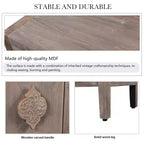 Credenza Betsy Antique 149,9 cm in legno con ripiani regolabili – mobile a 4 ante