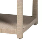 Comodino Nata Bohemian Woven in Erba Naturale con 1 Cassetto