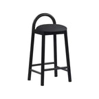 Calvin Black Vegan Leather Counter Stool – Modern Bar & Kitchen Stool